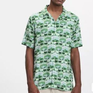 Nuon by Westside Printed Light Green Relaxed Fit  Statue of Liberty medium